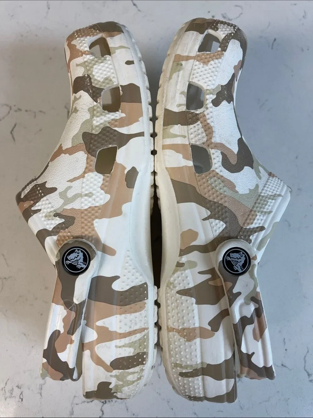 Crocs Classic Clog Camouflage Printing Beach 'White Camouflage' Mens 6 Women’s 8
